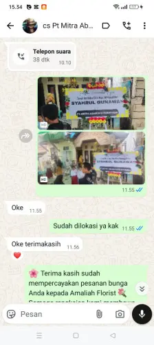 Testimonial Papan Bunga dharmawangsa